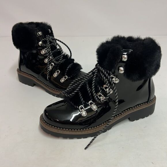 Portland Boot Company CECE Boots with Fur Trim A2 - Picture 6 of 10